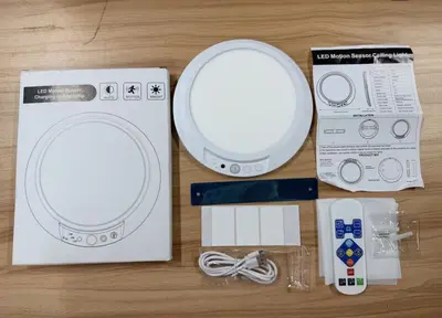 Kablosuz manyetik kızılötesi hareket sensörlü koridor lambası, tavan lambası - 7