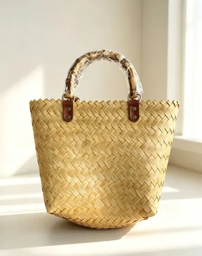 Handwoven Bamboo Knot Women's Handbag Gift Style Multiple Designs Shoulder Bag - 10