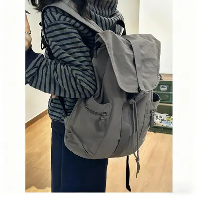 Naylon Açık Hava Sırt Çantası Unisex Büyük Hacim Öğrenci - 7