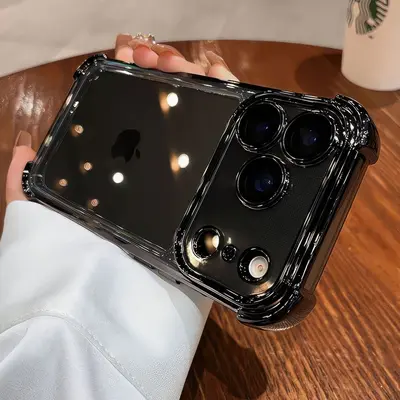 适用苹果17手机壳四角防摔气囊 iPhone 17 Pro电镀保护套厂家直销 - 3
