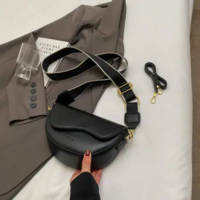 Retro Damen-Sattelbeutel, Schultertasche und Umhängetasche - 7