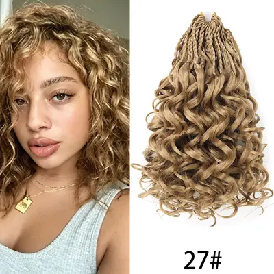 African Dreadlock Crochet Hair, Curly Synthetic Braiding Hair - 8