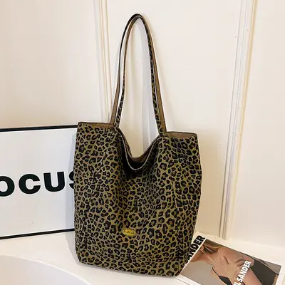 Large-Capacity Leopard Print Women's Commuter Tote Bag, 2026 Model - 8