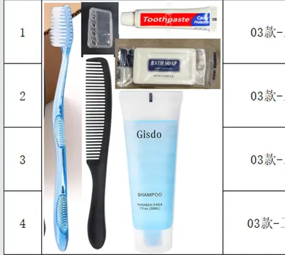 Reise-Set Einweg-Hygieneprodukte Hotel-Gästeausstattung Zahnbürste Zahnpasta Kamm Seife Zahnseide Kombinationsset - 8