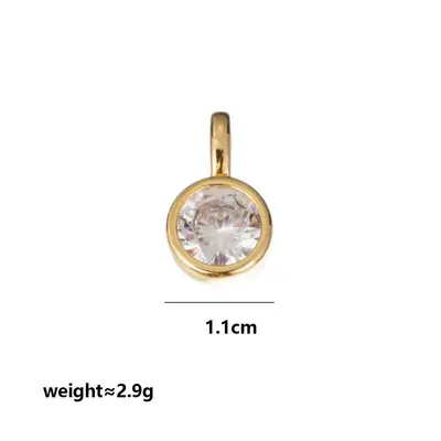 Stok Avrupa-Amerika Çapraz Sınır Minimalist Şık Zirkon Pendant Kolye Hafif Lüks Yüksek Kalite Heryerde Kullanılabilir Şakşak Zinciri Takı Aksesuarı - 11