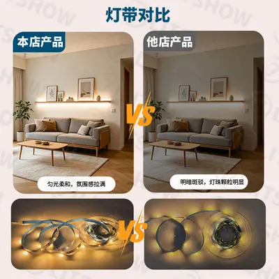 5V Single Color USB Light with Switch 2835 Warm White Light Strip Cabinet Wardrobe Lighting Decorative Linear Light