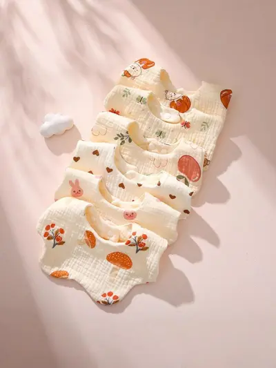 Saliva towel type A baby bib pure cotton gauze soft adjustable wholesale baby supplies child bib