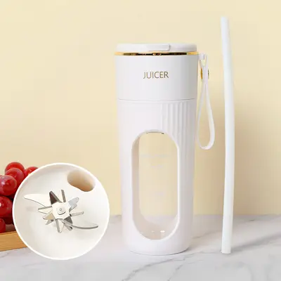 Ev tipi küçük portatif meyve sıkacağı, dış mekan çok fonksiyonlu usb girişli elektrikli meyve suyu makinesi - 11