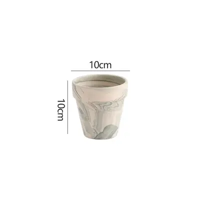 Red Clay Ceramic Flowerpot for Succulents, Water-Permeable - 8
