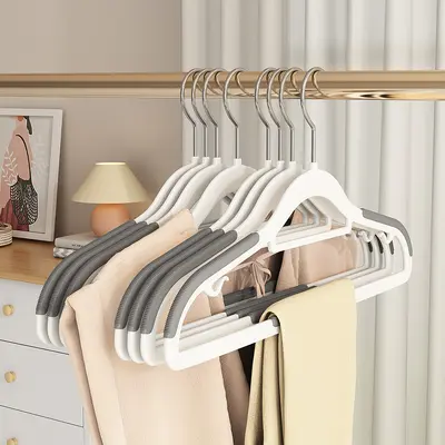 衣架家用挂衣晾晒衣挂衣服挂架加大衣撑子加粗加厚无痕防肩角滑 - 7