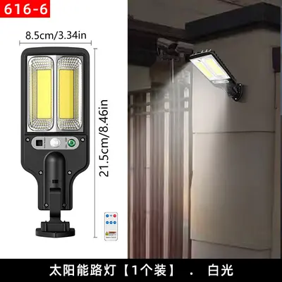 Güneş lambası açık avlu lambası insan vücudu sensörü lamba duvar lambası entegre led ev güneş enerjili sokak lambası parlak - 12