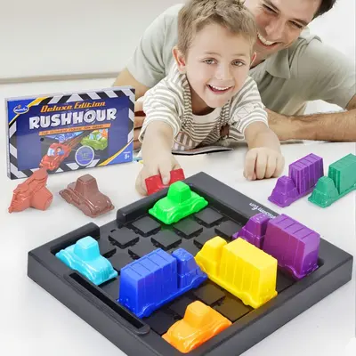 Children's Car Unloading Puzzle Parking Lot Logic Toy