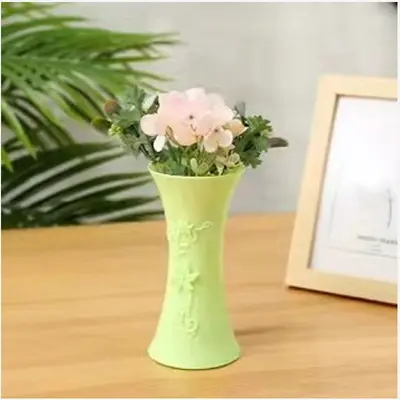 Modern Artificial Flower Plastic Vase, Anti-Fall, Small Mouth Decorative Vase - 8
