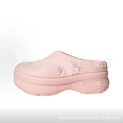 Yaz Kalın Taban Mule Aşçı Ayakkabısı, Kapalı Burun, Hafif, Unisex - 10