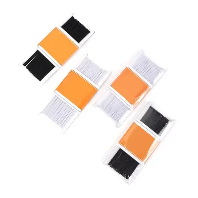 Siyah beyaz maske kulak lastiği ve düz elastik bant, 3/5 mm - 6
