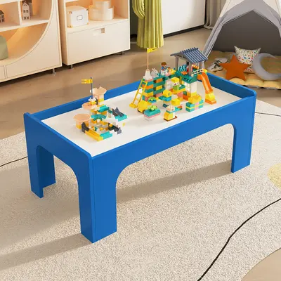 Children's Sand Play Table with Multifunctional Toy Table and Building Block Table - 4