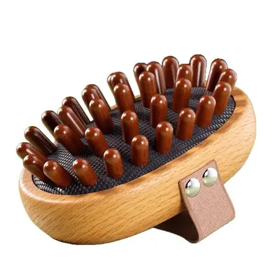 Beech Wood Meridian Massage Brush for Body and Legs
