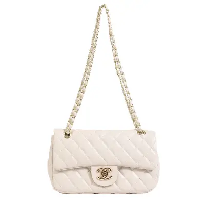 Women's Quilted Small Shoulder Bag, Single Strap Crossbody Bag - 6