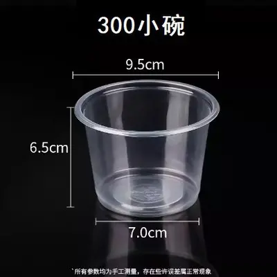 Einweg-Kunststoffschüssel transparent mit Deckel, Lunchbox - 7