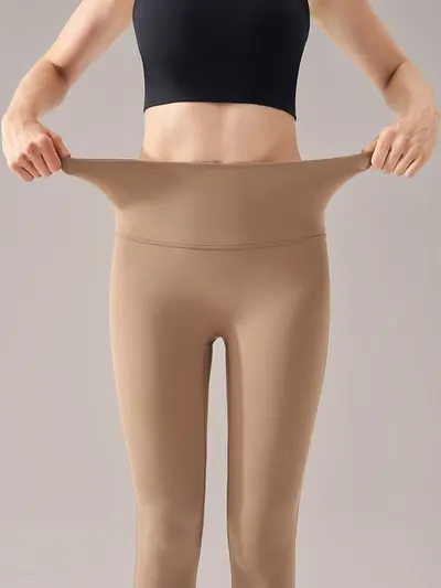 Lycra-Leggings mit hoher Taille, Po-Lifting und nahtlosem Saum für Damen