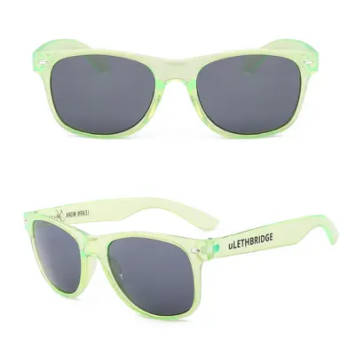 Colorful Transparent Frame Promotional Sunglasses with Custom Logo - 3