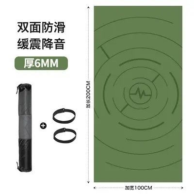 Verdickte Yogamatte 12 mm, 2 x 1 m, rutschfest - 8