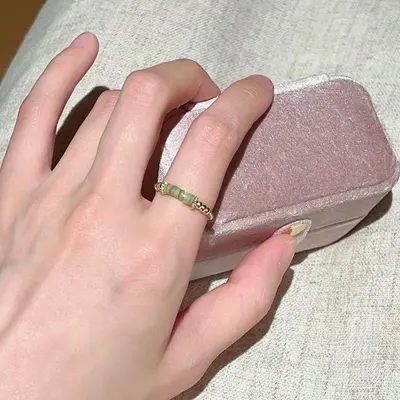 Turmalin Regenbogen Ring, verstellbar - 8