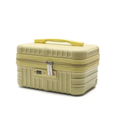 Portable Cosmetic Case, Large Capacity Leather Mini Storage Box with Password Lock - 4