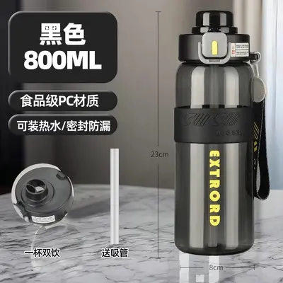 2026 Large Capacity Fitness Sports Water Bottle Large Capacity Plastic Straw Cup Outdoor Travel Plastic Cup Customization - 7