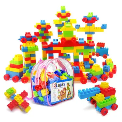 Çocuk büyük parça yapı blokları, DIY birleştirme oyuncağı, anaokulu - 3