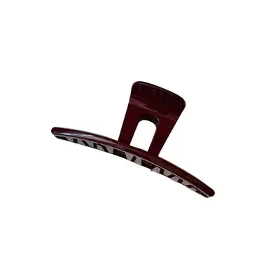 Shiny black large hair claw 2024 women's new hair claw simple elegant shark back hair accessory