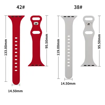Apple Watch için uygun 678910 nesil küçük bel 8 şekilli silikon kayış iWatch S10 kelebek tokalı bilek kayışı
