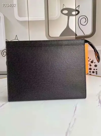 Erkek El Çantası Büyük Hacim Klasik Ekose Desen İş ve Günlük Kullanım - 2