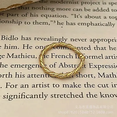 Gold egg-shaped gemstone stackable ring for women - 12