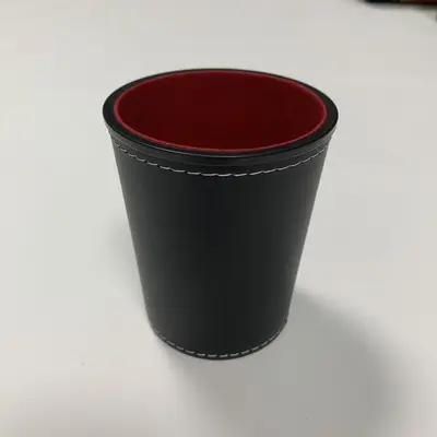 Deri Huni Şeklinde Zar Kabı, Bar ve KTV Oyunları İçin Logo Baskılı Zar Fincanı - 12
