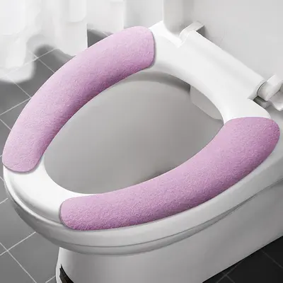 Washable Adhesive Toilet Seat Pad, Electrostatic, All-Season - 10
