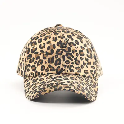 Leopard Print Women's Breathable Baseball Cap, Retro Y2K Style - 8