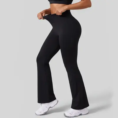 High Waist Butt-Lifting Yoga Pants, Nylon, With Pocket, High Stretch, Breathable - 8