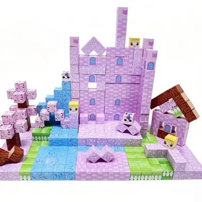 Manyetik Yapı Blokları Puzzle Çocuk Eğitici Oyuncak - 6