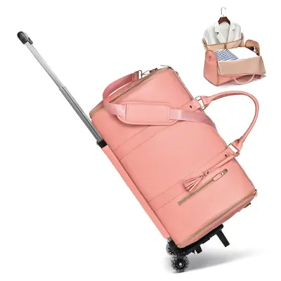 New Large Travel Portable Foldable Women's Clothing Luggage Bag Wheeled Suit Bag Multifunctional Overnight Storage - 11