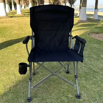 Portable Folding Camping Chair with Armrests for Outdoor Use - 12