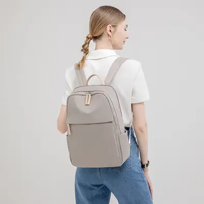Lightweight Oxford Fabric Women's Laptop Backpack, Large Capacity, Commuter - 5