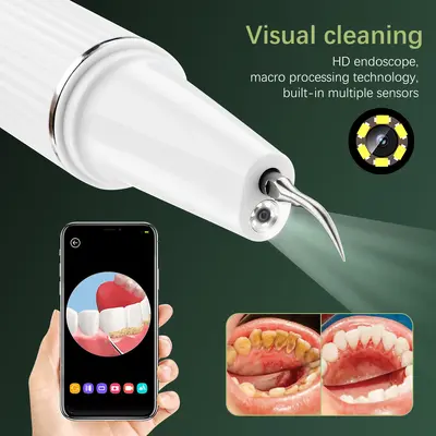 Ultrasonic electric tooth cleaner, household visual display
