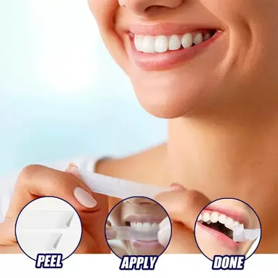 跨境爆款美白牙贴口腔护理高效焕白Teeth Whitening Strips牙贴
