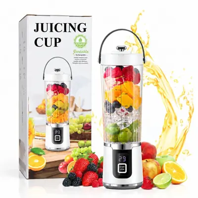 Rechargeable Portable Juicer, Ice-Crushing, 10-Blade Travel Cup - 7