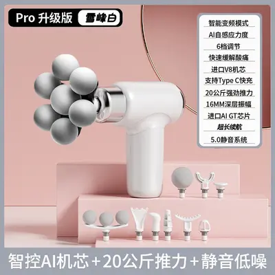 Rechargeable 10-Head Multifunction Massage Gun - 7