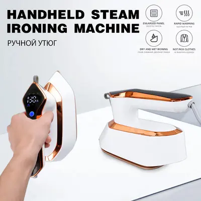 Mini Portable Steam Iron for Home and Travel, Rotating Head