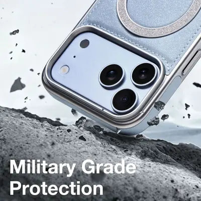 Apple iPhone 18 Pro Max leather case with magnetic rotating stand
