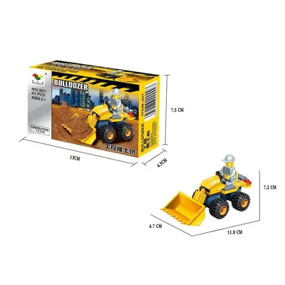 Children's Educational Particle Building Blocks, Construction Vehicle Set - 10