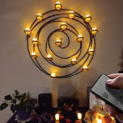4*4.6cm Rechargeable LED Tea Light with Remote, Plastic Birthday Party Decor